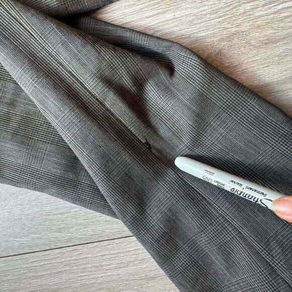 Brooks Brothers Blazer Sport Coat Jacket Men XL/2xl Gray Wool Plaid No Size Tag - Picture 6 of 16